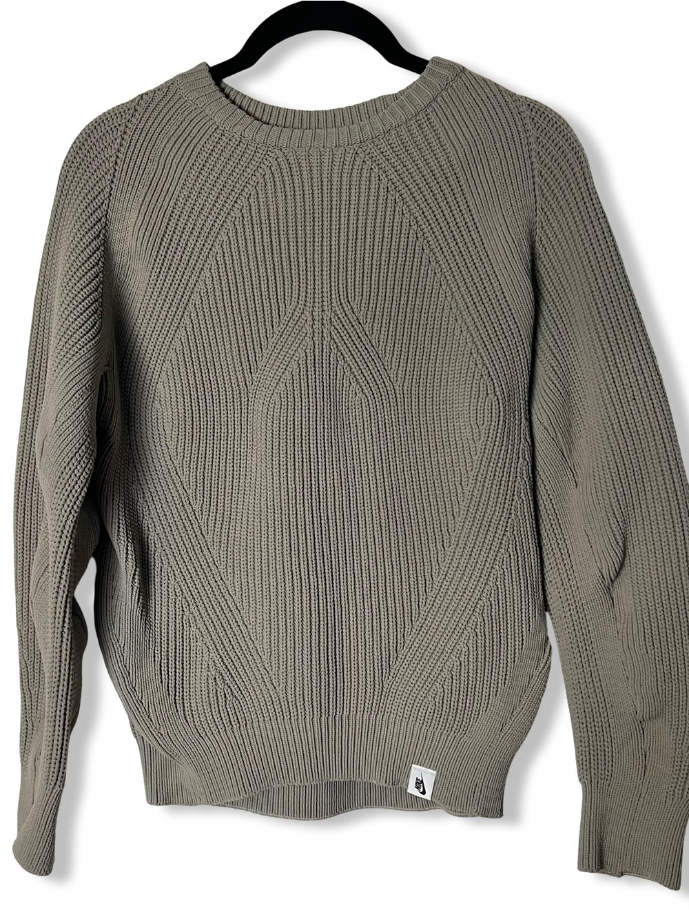 Nike NikeLab Classic Sport Tech Knit Sweater Made In Italy Taupe Unisex Sz. XXS